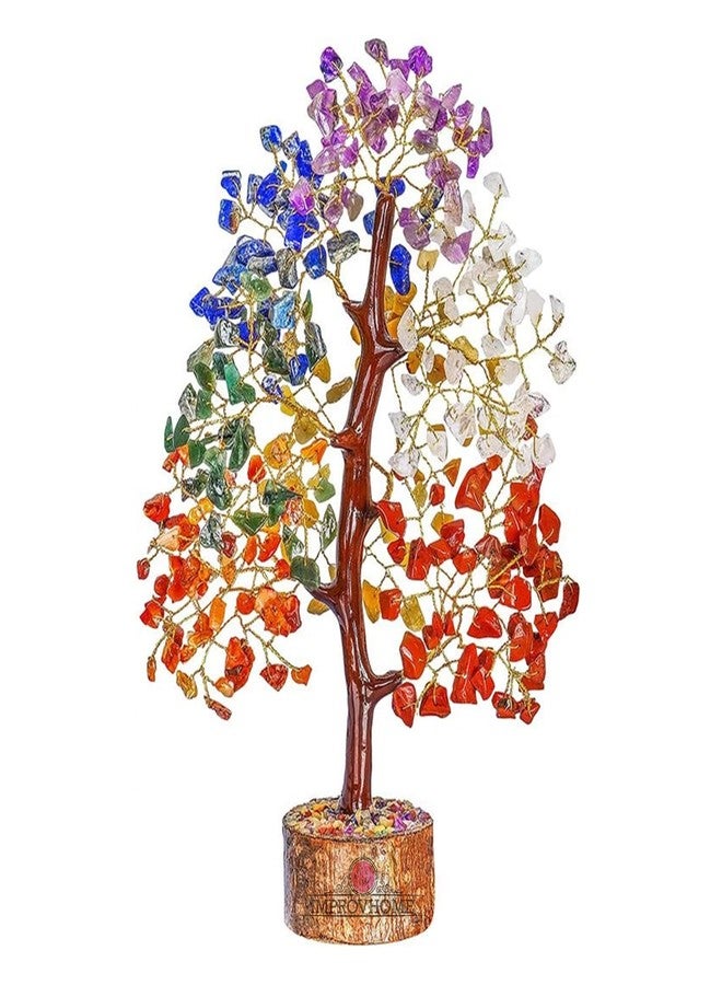 Improvhome Money Tree - Healing Crystals - Small Show Pieces for Shelves - Decorative Tree - 7 Chakra Tree - Desktop Decoration Items - Spiritual Gifts (150 Beads) - Image 1